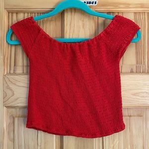 Brandy Melville Red Crop Top